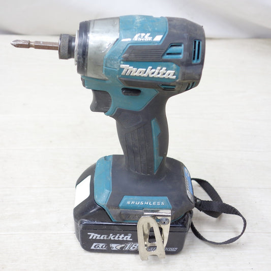 [送料無料] ◆makita マキタ 充電式インパクトドライバ TD173D 18V BL1860B バッテリ付き 電動工具◆