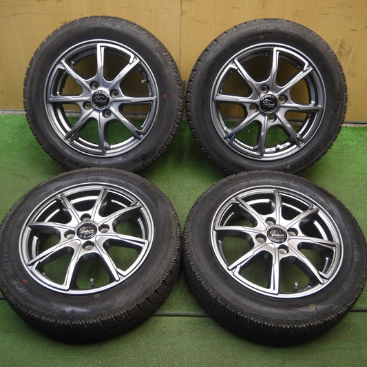 *送料無料* バリ溝！21年！キレイ！ほぼ10分★スタッドレス 155/65R14 ナンカン アイスアクティバ AW-1 Verthandi ヴェルザンディ 14インチ PCD100/4H★4022802Hス