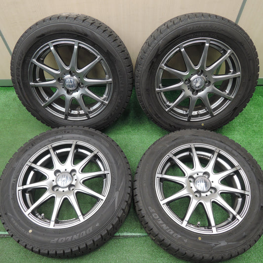 *送料無料*バリ溝!21年!9.5分★スタッドレス 175/65R15 ダンロップ ウインターマックス WM02 TIRO 15インチ PCD100/4H★3121702HAス