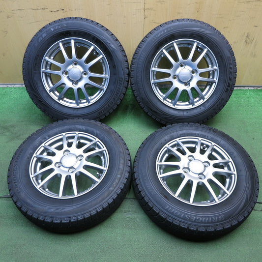 *送料無料* バリ溝!20年!9.5分以上★スタッドレス 145/80R13 ブリヂストン ブリザック VRX VELVA weds ヴェルヴァ 13インチ PCD100/4H★4020910KKス