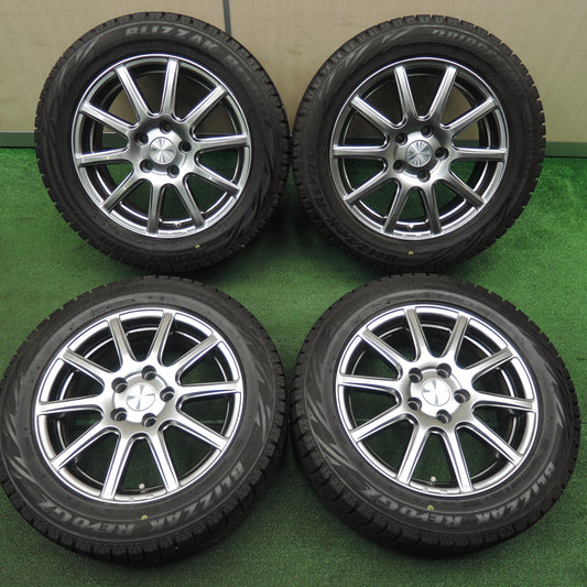 *送料無料*バリ溝！キレイ！9.5分★スタッドレス 205/55R16 ブリヂストン ブリザック REVO GZ ECO FORME エコフォルム 16インチ PCD114.3/5H★3112701TNス