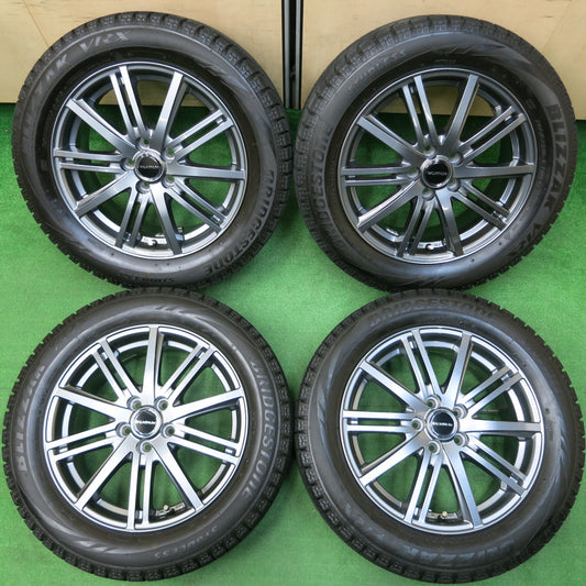 *送料無料*バリ溝!キレイ!8.5分★スタッドレス 205/55R16 ブリヂストン ブリザック VRX BALMINUM バルミナ 16インチ PCD100/5H★4010307イス