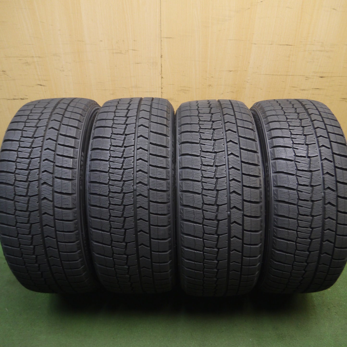 *送料無料*超バリ溝！9.5分以上★スバル WRX STi 純正 ENKEI 245/40R18 スタッドレス ダンロップ ウインターマックス WM02 エンケイ PCD114.3/5H★4011907Hス