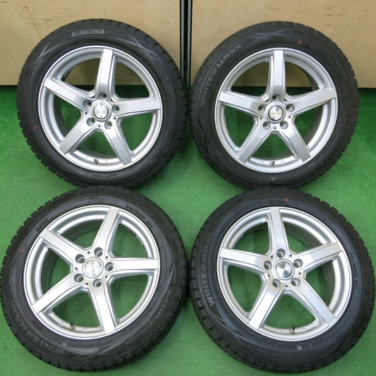 *送料無料*バリ溝!キレイ!9.5分★スタッドレス 215/55R17 ダンロップ ウインターマックス WM01 VIOLENTO ヴィオレント PCD114.3/5H★4010309イス