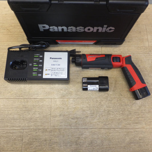 [送料無料]キレイ★パナソニック Panasonic 充電スティックドリルドライバー EZ7421LA2S-R DC7.2V★