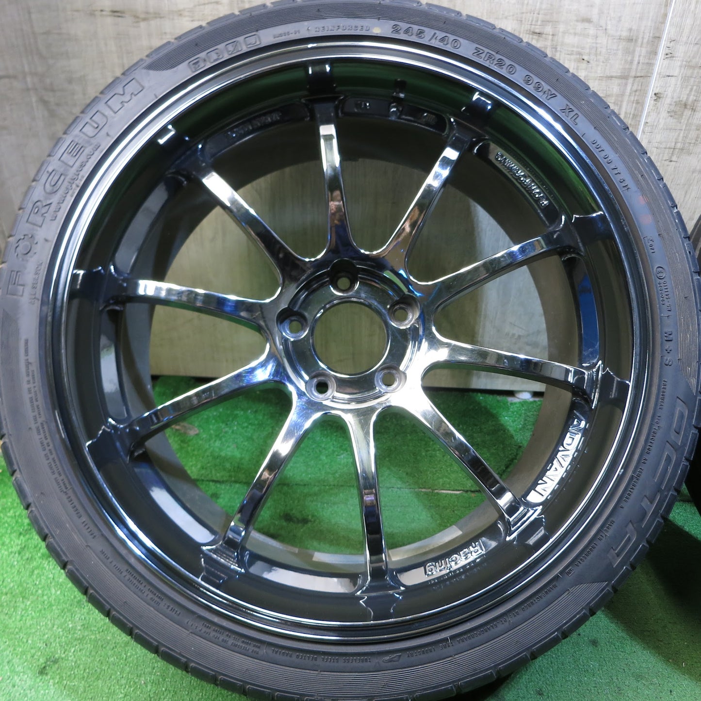 [送料無料]キレイ★ADVAN Racing RS-D 245/40R20 フォーセム OCTA アドバン レーシング 20インチ PCD114.3/5H★3053009Hノ