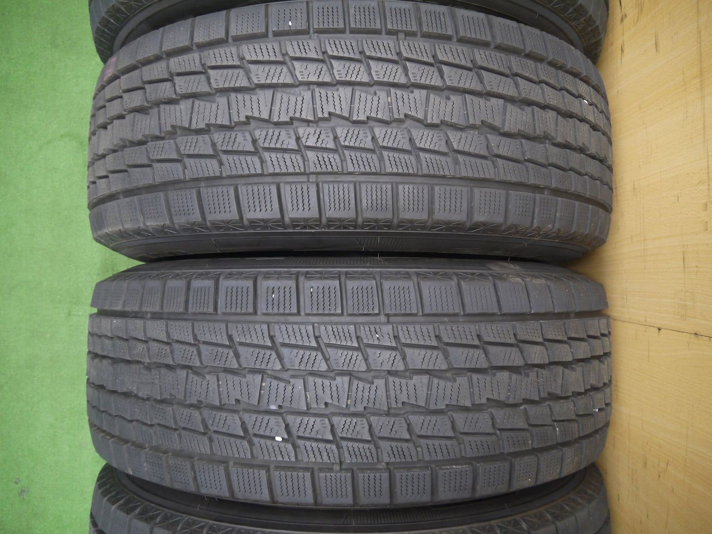 [送料無料]バリ溝！19年！キレイ！9.5分★ジープ 等 ROCK KELLY MX 632 265/60R18 スタッドレス グッドイヤー アイスナビ SUV ロクサーニ PCD127/5H★2113005クス