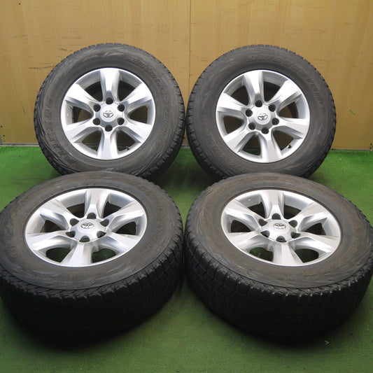 [送料無料]4本価格★トヨタ 150系 ランクル プラド 純正 265/65R17 スタッドレス ブリヂストン ブリザック DM-V1 17インチ PCD139.7/6H★3080402Hス