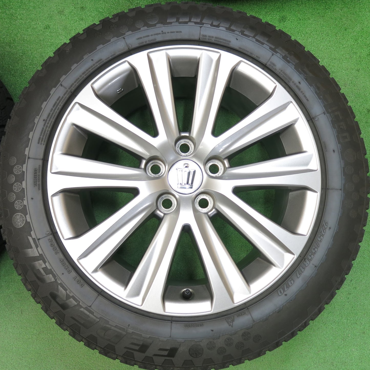 [送料無料]キレイ★トヨタ 210系 クラウン アスリート 純正 225/55R17 スタッドレス フェデラル ヒマラヤ ICEO 17インチ PCD114.3/5H★3031803ヒス