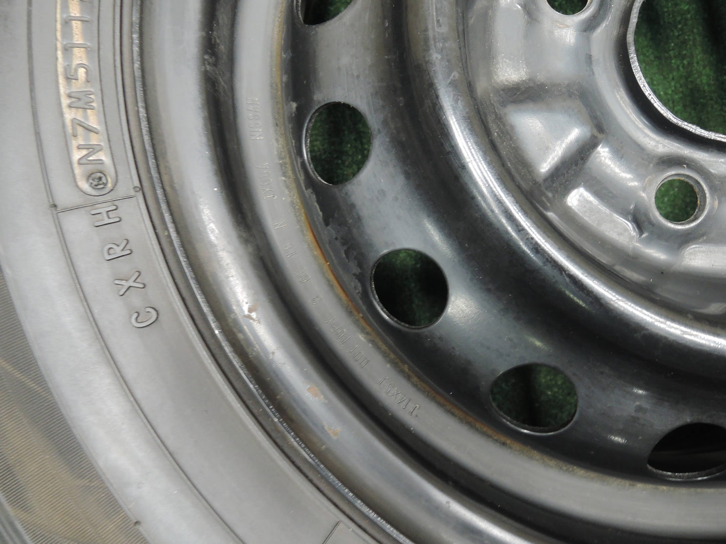 [送料無料]バリ溝！9.5分★日産 バネット 純正 スチール 165/80R14 91/90N トーヨー H05 14インチ PCD114.3/4H★3110202HAノ