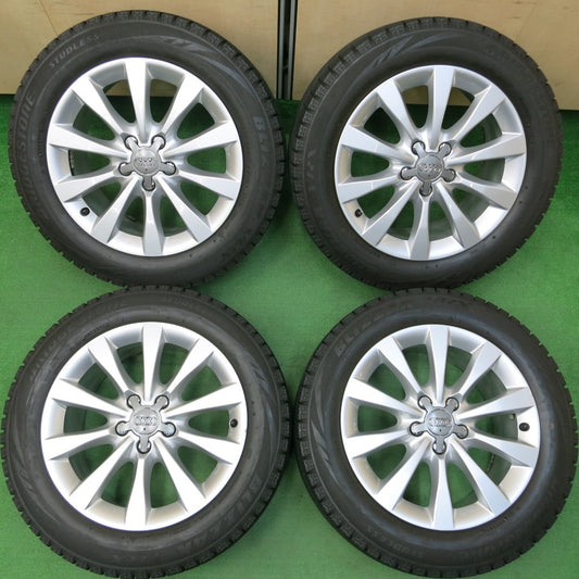 *送料無料* バリ溝！キレイ！8.5分★アウディ A6 純正 225/55R17 スタッドレス ブリヂストン ブリザック VRX 17インチ PCD112/5H★4030802イス
