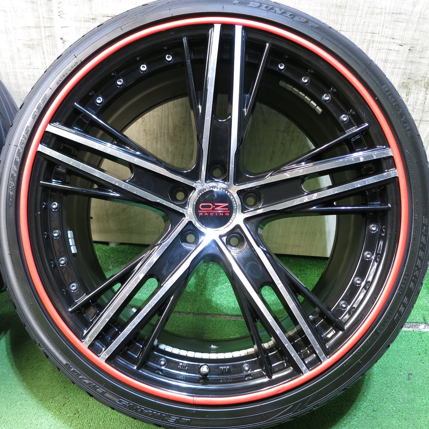 [送料無料]4本★Lxryhanes agreeser AG-014 OZ 225/40R19 245/35R19 ラグジーヘインズ アグレッサー ダンロップ LE MANS LM704 19インチ PCD14.3/5H★3032711Hノ