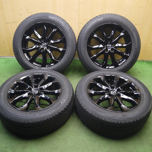 *送料無料*バリ溝!キレイ!9.5分★マツダ 純正 225/60R18 グッドイヤー EfficientGrip SUV hybrid HP01 18インチ PCD114.3/5H★3121914Hノ