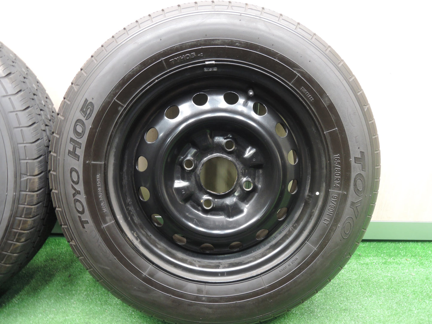 [送料無料]バリ溝！9.5分★日産 バネット 純正 スチール 165/80R14 91/90N トーヨー H05 14インチ PCD114.3/4H★3110202HAノ