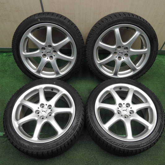 *送料無料*バリ溝!キレイ!8.5分★スバル レガシィ 純正 OP SAA 215/45R17 スタッドレス ブリヂストン ブリザック REVO2 17インチ PCD100/5H★3121201NJス