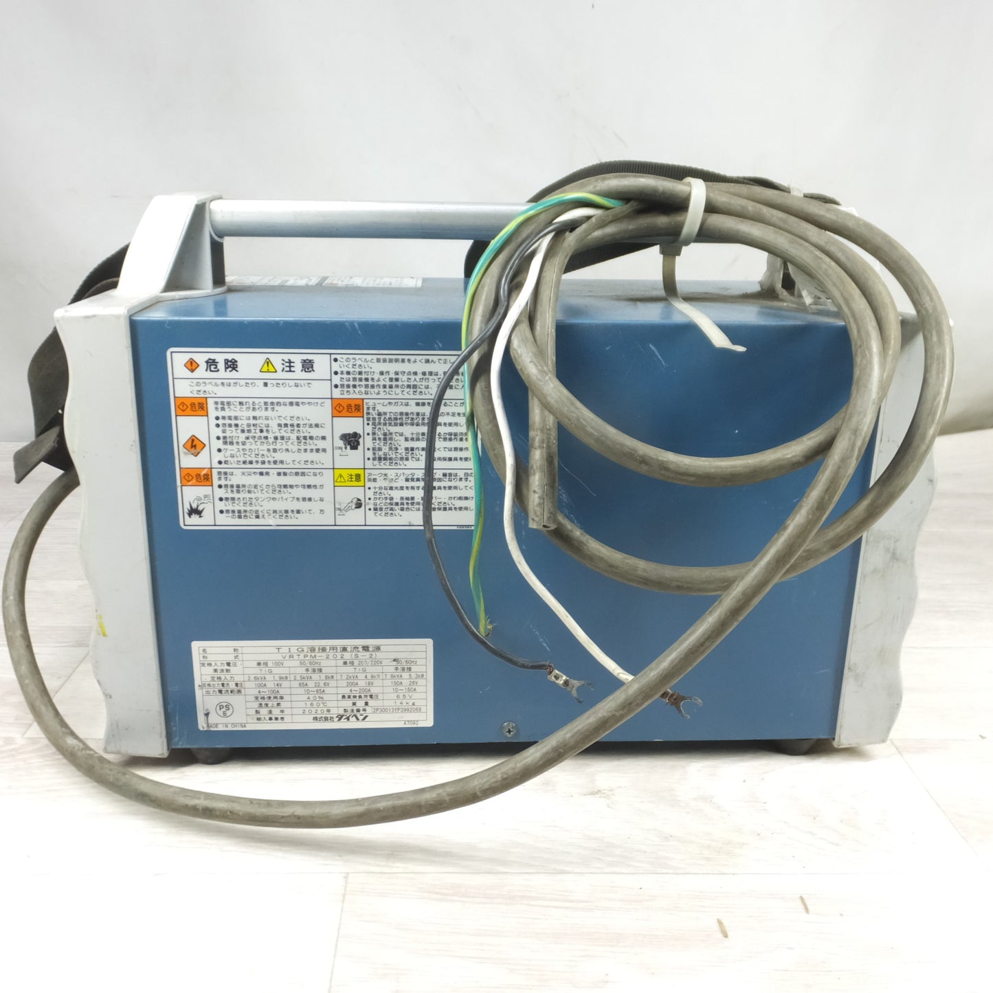 [送料無料] ◆DAIHEN ダイヘン TIG溶接用直流電源 VRTPM-202(S-2) 溶接機 TIG MINI 200PⅡ 2020年製 本体のみ◆