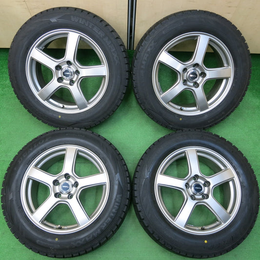 *送料無料* バリ溝!22年!キレイ!9.5分★スタッドレス 225/60R17 ダンロップ ウインターマックス WM02 TOPRUN トップラン 17インチ PCD114.3/5H★4022005イス