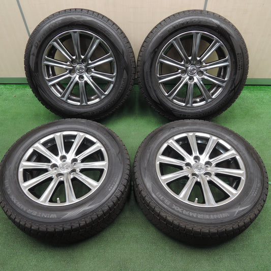 *送料無料*センサー付!バリ溝!綺麗!9.5分★レクサス NX 純正 225/65R17 スタッドレス ダンロップ ウインターマックス SJ8 PCD114.3/5H★3121808TNス