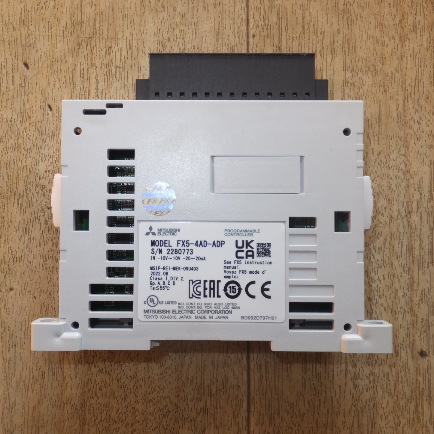 [送料無料]未使用★三菱 MITSUBISHI MELSEC iQ-F アナログ入力拡張アダプタ FX5-4AD-ADP★