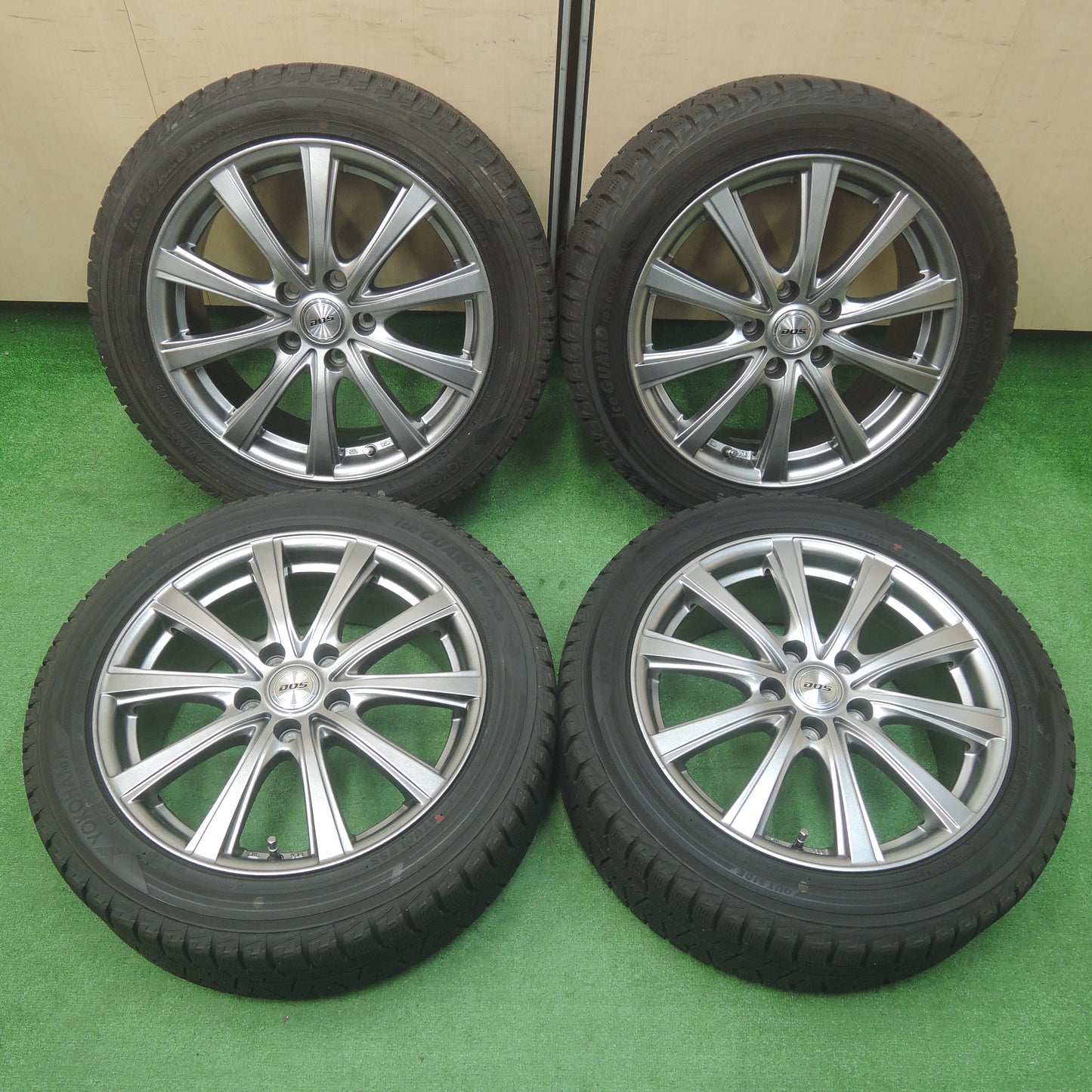*送料無料*バリ溝！キレイ！9.5分★スタッドレス 215/50R17 ヨコハマ アイスガード iG50 プラス D.O.S. DOS 17インチ PCD114.3/5H★3120806SYス