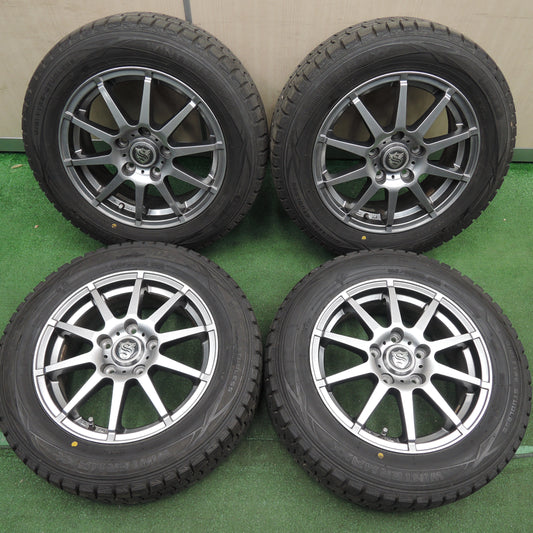 *送料無料*バリ溝!9分★スタッドレス 185/65R15 ダンロップ ウインターマックス WM01 社外 アルミ ホイール 15インチ PCD114.3/5H★4010618HAス