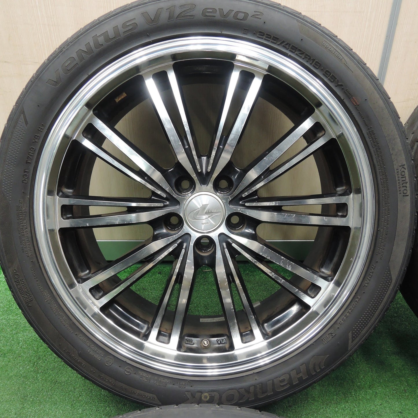 [送料無料]4本価格★LEONIS TR weds 225/45R18 ハンコック ベンタス V12 evo2 レオニス 18インチ PCD100/5H レガシィ 等★3110203TNノ