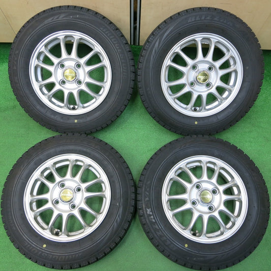 *送料無料*バリ溝！ほぼ10分★スタッドレス 145/80R13 ブリヂストン ブリザック VRX FINAL MIND ファイナルマインド 13インチ PCD100/4H★4012910イス