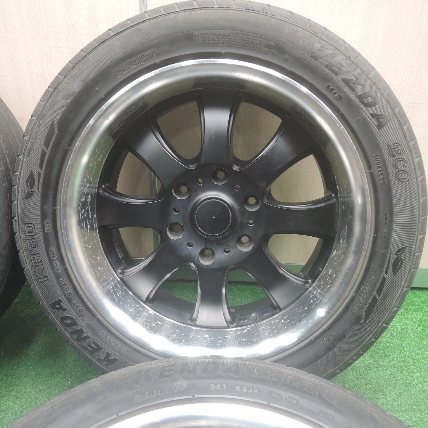 [送料無料]4本価格★FABULOUS BARONE MC-8 225/55R18 ケンダ VEZDA ECO ファブレス 18インチ PCD139.7/6H★3110708SYノ