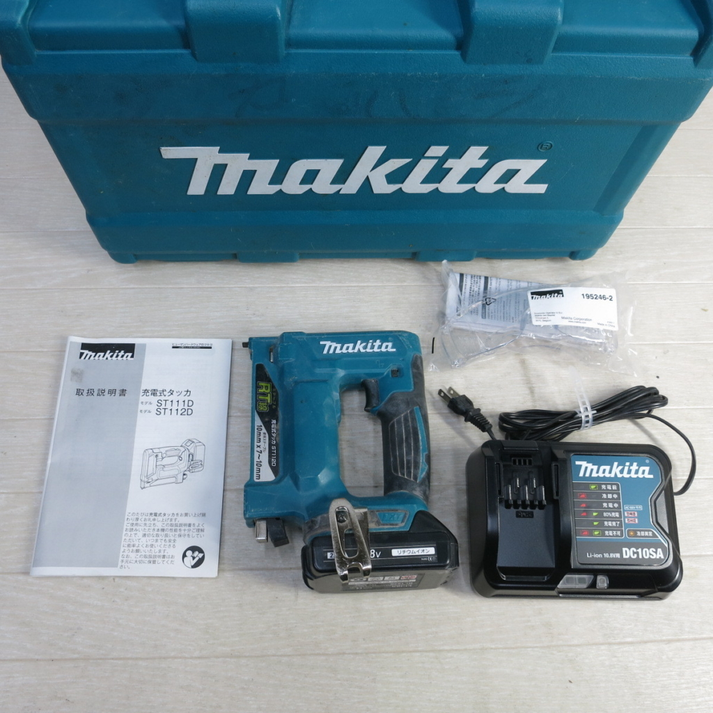 充電式タッカ ST112D 18V makita マキタ ケース付き02